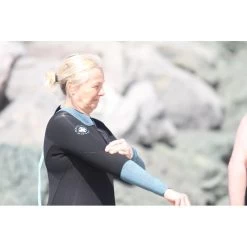 Combinaison Longe Cote Femme Ocean Step Classic Dual Zip Noir / Vert 4mm -Nautiques Sports Magasin combinaison longe cote femme ocean step classic dual zip noir vert 4mm 2