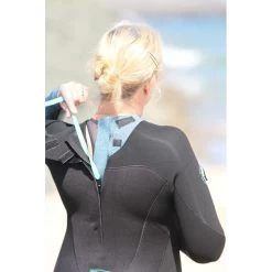 Combinaison Longe Cote Femme Ocean Step Classic Dual Zip Noir / Vert 4mm -Nautiques Sports Magasin combinaison longe cote femme ocean step classic dual zip noir vert 4mm 3