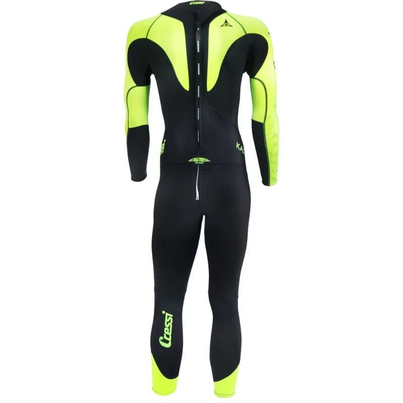 Combinaison Nage Homme Cressi Karua Noir / Citron 3/2mm 5 Combinaison Nage Homme Cressi Karua Noir / Citron 3/2mm – Image 3