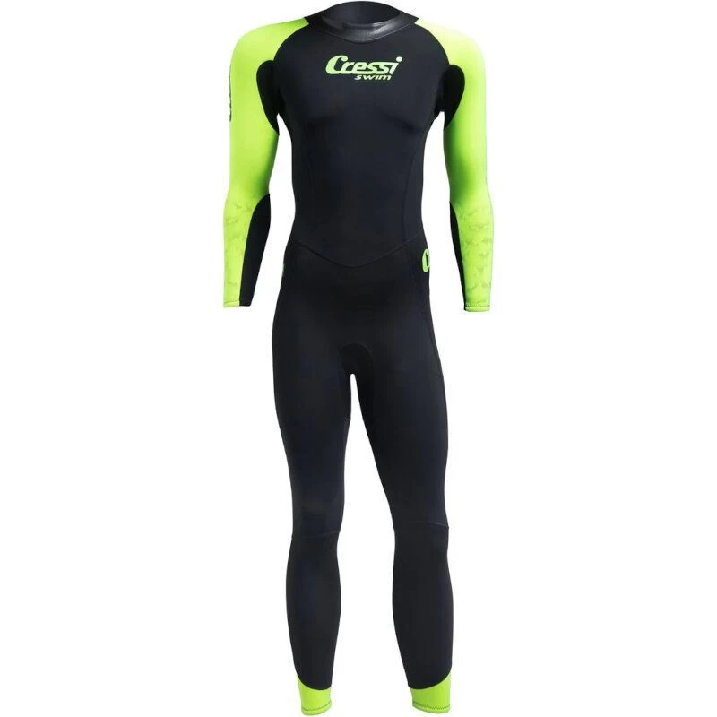 Combinaison Nage Homme Cressi Karua Noir / Citron 3/2mm 3 Combinaison Nage Homme Cressi Karua Noir / Citron 3/2mm