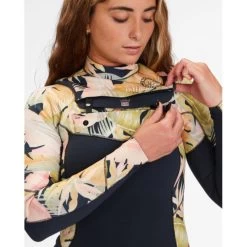 Combinaison Surf Femme Billabong Salty Dayz FrontZip 4/3mm