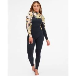 Combinaison Surf Femme Billabong Salty Dayz FrontZip 4/3mm -Nautiques Sports Magasin combinaison surf femme billabong salty dayz frontzip 43mm 4