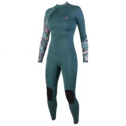 Combinaison Surf Femme Soöruz Divine Backzip 4/3mm Bleu