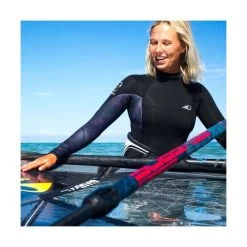 Combinaison Surf Femme Soöruz Divine BackZip 4/3mm Noir / Bordeaux -Nautiques Sports Magasin combinaison surf femme sooruz divine backzip 4 3mm noir bordeaux 2