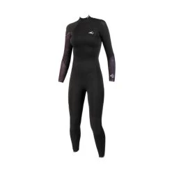 Combinaison Surf Femme Soöruz Divine BackZip 4/3mm Noir / Bordeaux
