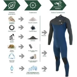 Combinaison Surf Homme Soorüz FrontZip Fighter Bleu 4/3mm 2023 -Nautiques Sports Magasin combinaison surf homme sooruz frontzip fighter bleu 4 3mm 2023 3