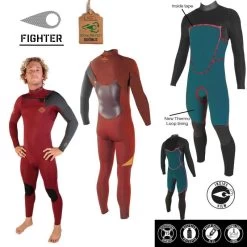 Combinaison Surf Homme Soorüz FrontZip Fighter Rouge 4/3mm 2023 -Nautiques Sports Magasin combinaison surf homme sooruz frontzip fighter rouge 4 3mm 2023 4