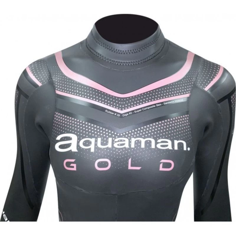 Combinaison Triathlon Femme Aquaman Gold 5mm 5 Combinaison Triathlon Femme Aquaman Gold 5mm – Image 3