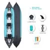Kayak Gonflable Aquadesign KOLOA 400 3 Places -Nautiques Sports Magasin kayak gonflable aquadesign koloa 400 3 places