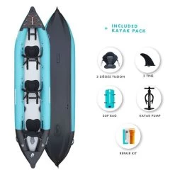 Kayak Gonflable Aquadesign KOLOA 400 3 Places