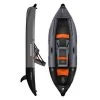 Kayak Gonflable Aquadesign KOLOA X'PERIENCE 305 Noir/Gris/Orange 1 Place -Nautiques Sports Magasin kayak gonflable aquadesign koloa x perience 305 noir gris orange 1 place