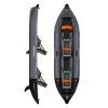Kayak Gonflable Aquadesign KOLOA X'PERIENCE 360 Noir/Gris/Orange 2 Places -Nautiques Sports Magasin kayak gonflable aquadesign koloa x perience 360 noir gris orange 2 places