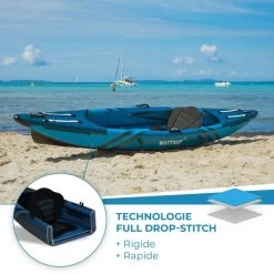 Kayak Gonflable Dropstitch Wattsup Torpedo 1 Place -Nautiques Sports Magasin kayak gonflable dropstitch wattsup torpedo 1 place 2