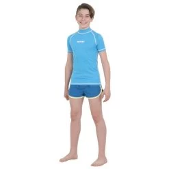 Lycra MC Seac T-Sun Garçon Bleu Clair -Nautiques Sports Magasin lycra mc seac t sun garcon bleu clair 2