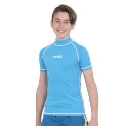 Lycra MC Seac T-Sun Garçon Bleu Clair -Nautiques Sports Magasin lycra mc seac t sun garcon bleu clair 3