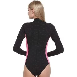 Maillot Néoprène Femme Noir/Rose Cressi Termico 2mm -Nautiques Sports Magasin maillot neoprene femme noir rose cressi termico 2mm 1