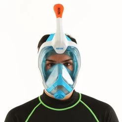 Masque Snorkeling Seac Grande Faciale Magica Blanc/Orange -Nautiques Sports Magasin masque snorkeling seac grande faciale libera magica blanc orange 2
