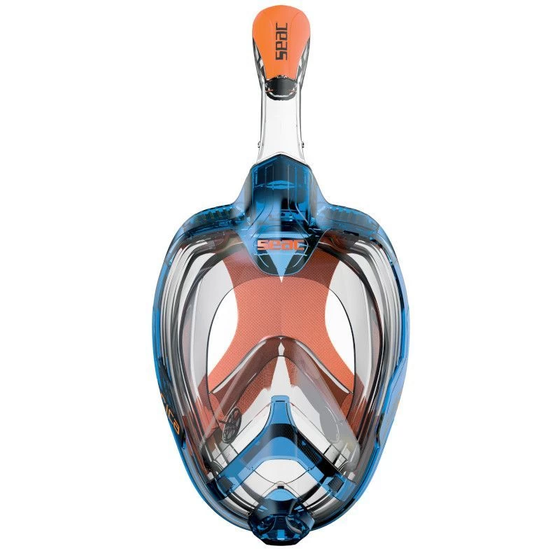 Masque Snorkeling Seac Grande Faciale Magica Bleu/Orange 3 Masque Snorkeling Seac Grande Faciale Magica Bleu/Orange