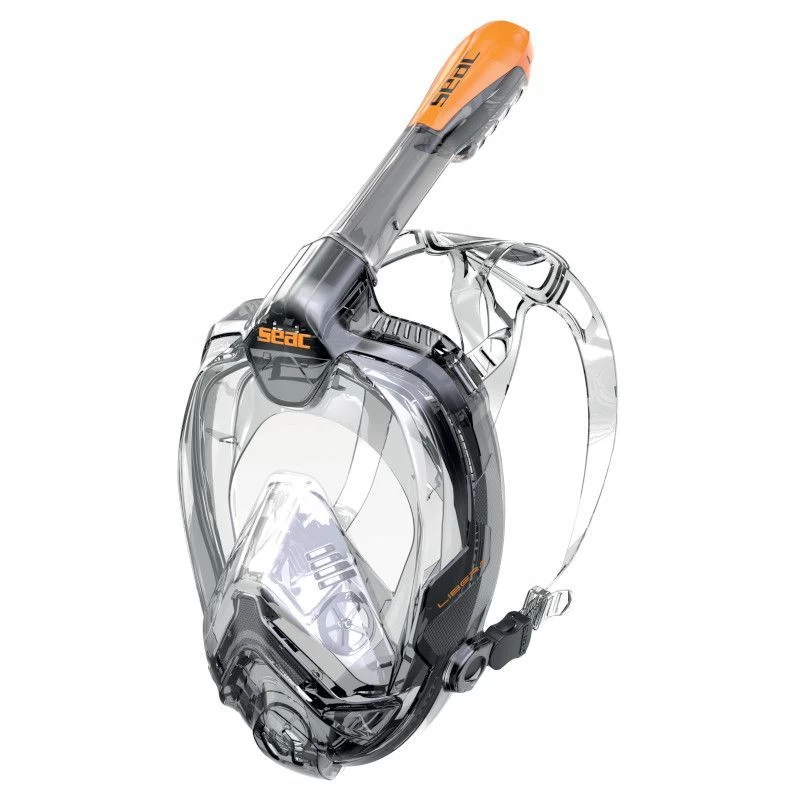 Masque Snorkeling Seac Grande Faciale Libera Noir/Orange 4 Masque Snorkeling Seac Grande Faciale Libera Noir/Orange – Image 2