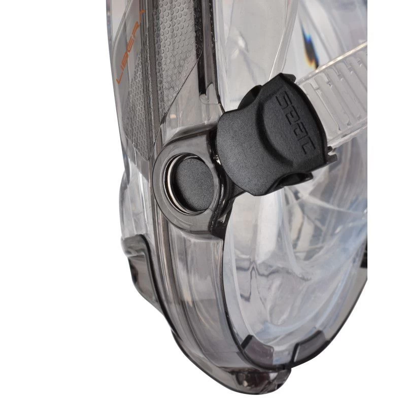 Masque Snorkeling Seac Grande Faciale Libera Noir/Orange 5 Masque Snorkeling Seac Grande Faciale Libera Noir/Orange – Image 3