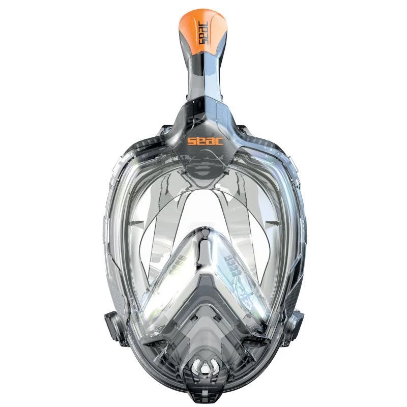 Masque Snorkeling Seac Grande Faciale Libera Noir/Orange 3 Masque Snorkeling Seac Grande Faciale Libera Noir/Orange