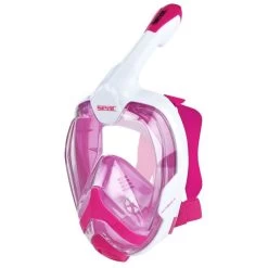 Masque Snorkeling Seac Grande Faciale Magica Blanc/Rose -Nautiques Sports Magasin masque snorkeling seac grande faciale magica blanc rose 1