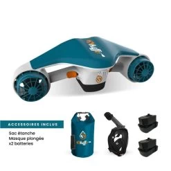 Pack Sea Scooter 2 Batteries+ Masque + Sac Etanche -Nautiques Sports Magasin pack sea scooter2 batteries masque sac etanche 3