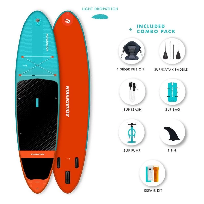 Paddle Gonflable Aquadesign DJANGO 10'8'' 3 Paddle Gonflable Aquadesign DJANGO 10'8''