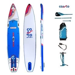 Paddle Gonflable COASTO Super Turbo 14' Simple Chambre -Nautiques Sports Magasin paddle gonflable coasto super turbo 14 simple chambre 3