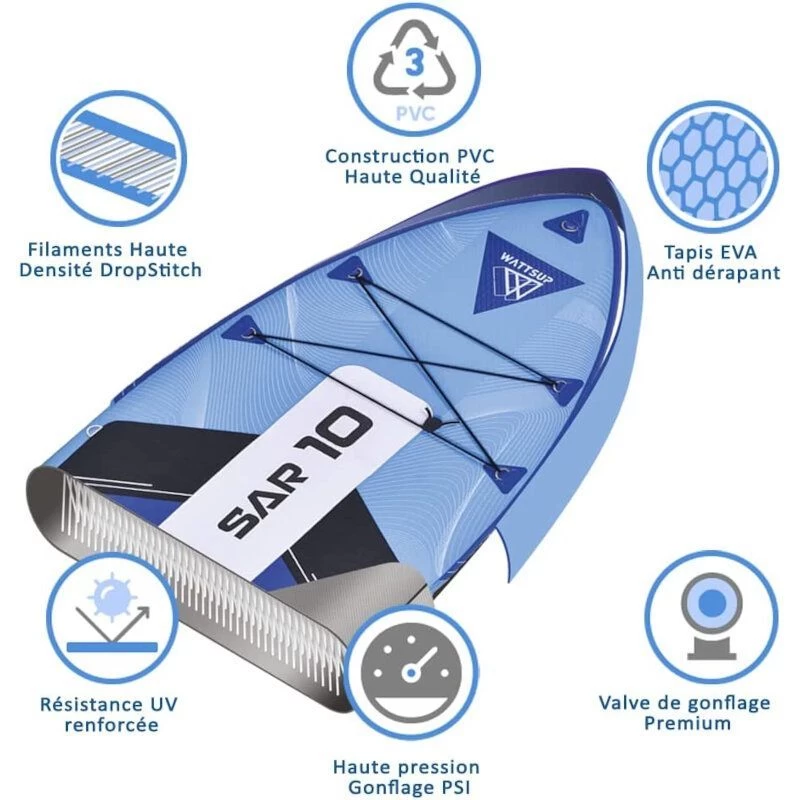 Paddle Gonflable WATTSUP SAR 10' 4 Paddle Gonflable WATTSUP SAR 10' – Image 2