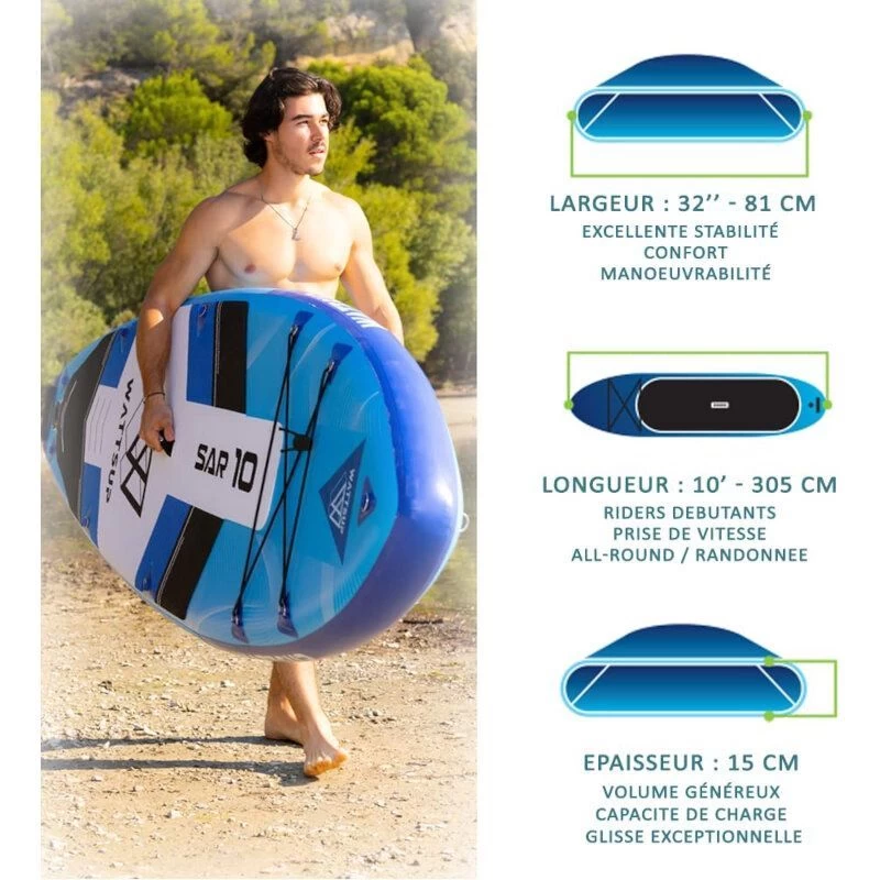 Paddle Gonflable WATTSUP SAR 10' 10 Paddle Gonflable WATTSUP SAR 10' – Image 8