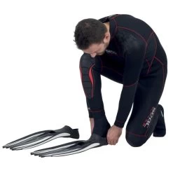 Palmes Chaussantes Seac F-100 Pro Blanche -Nautiques Sports Magasin palmes chaussantes seac f 100 pro blanche 4