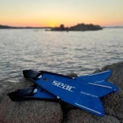 Palmes Seac Booster Camo Bleu/Blanc -Nautiques Sports Magasin palmes seac booster camo bleu blanc 5