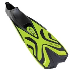 Palmes Snorkeling Seac Azzura Citron -Nautiques Sports Magasin palmes snorkeling seac azzura citron 1