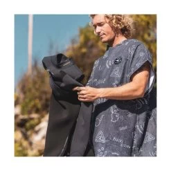 Poncho Mixte Soöruz Picto Microfibre Marron -Nautiques Sports Magasin poncho mixte sooeruz picto microfibre marron 3