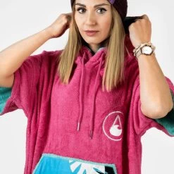 Poncho Surf Wave Hawaii Sans Zip Pink Wave 11 Poncho Surf Wave Hawaii Sans Zip Pink Wave -Nautiques Sports Magasin poncho surf wave hawaii sans zip pink wave 2