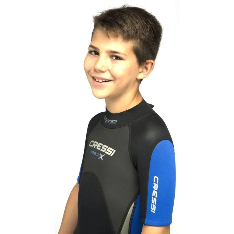 Shorty Enfant Noir/Bleu Cressi Med X 2,5mm 6 Shorty Enfant Noir/Bleu Cressi Med X 2,5mm – Image 4