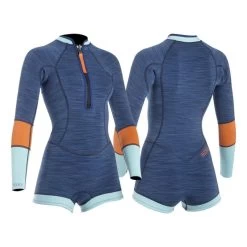 Shorty Femme LS MDNS Naiad Bleu/Orange -Nautiques Sports Magasin shorty femme ls mdns naiad bleu orange 2