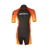 Shorty Homme Beuchat By Watts Orange 3mm -Nautiques Sports Magasin shorty homme beuchat by watts orange 3mm