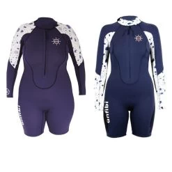 Shorty Longe Cote Femme Double Zip Anfibi Ultra Stretch 3/2mm -Nautiques Sports Magasin shorty longe cote femme double zip anfibi ultra stretch 32mm 4