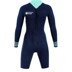 Shorty Longe Cote Femme Ocean Step LS Dual Zip 2mm -Nautiques Sports Magasin shorty longe cote femme ocean step ls dual zip 2mm 2