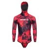 Veste Chasse Camo Rouge Beuchat RedRock 7mm -Nautiques Sports Magasin veste chasse camo rouge beuchat redrock 7mm