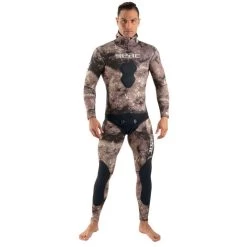 Veste De Chasse Seac Gannet Marron 5mm -Nautiques Sports Magasin veste de chasse sous marine seac gannet marron 5mm 1