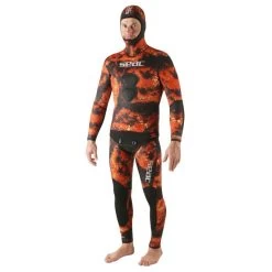 Veste De Chasse Seac Ghost Orange/Rouge 7mm -Nautiques Sports Magasin veste de chasse sous marine seac ghost orange rouge 7mm 6